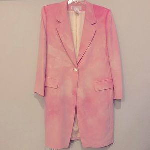 VINTAGE Long Line Pink Blazer